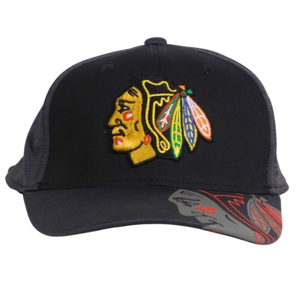 Reebok Center Ice NHL Chicago Blackhawks 2013 Patch Flex Fit Hat‎